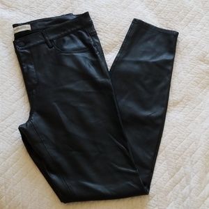 Zara Woman faux leather skinny pants